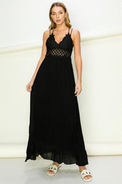 In Love Bustier Lace Maxi Dress Maxi Dresses