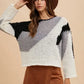 Annie Wear Color Block Drop Shoulder Sweater - DAVERRI FASHIONS