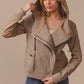 BiBi Textured Woven Rider Jacket - DAVERRI FASHIONS