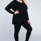 Zenana Plus Size Buttery Soft Loungewear Set Pants Sets