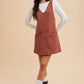 Annie Wear V-Neck Adjustable Strap Denim Overall Dress with Pockets Tops