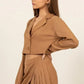 HYFVE Cropped Button-Down Blazer - DAVERRI FASHIONS