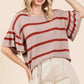 Mittoshop Striped Flounce Sleeve Knit Top - DAVERRI FASHIONS