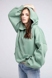 Front Pocket Half Zip Hoodie Hoodies