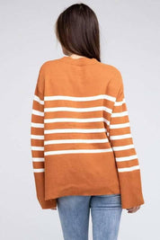 Bibi Ribbed Striped Sweater Sweaters