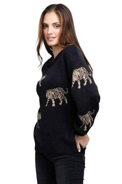 Bibi Tiger Pattern Sweater Sweaters