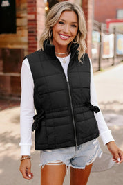 By the Campfire Cozy Black Vest | Daverri Fashions