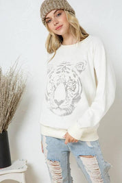 Tiger Studded Star Sweatshirt Sweatshirts