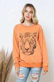 Tiger Studded Star Sweatshirt Sweatshirts