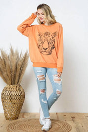 Tiger Studded Star Sweatshirt Sweatshirts