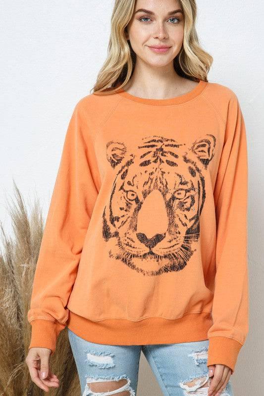 Tiger Studded Star Sweatshirt Sweatshirts