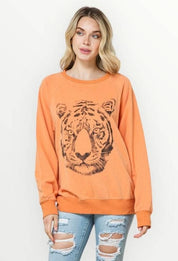 Tiger Studded Star Sweatshirt Sweatshirts