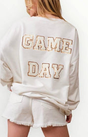 Women's Gameday Sequin Football Sweatshirt Sweatshirts