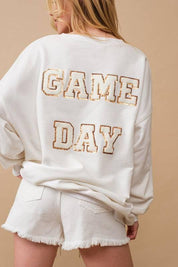 Women's Gameday Sequin Football Sweatshirt Sweatshirts