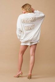 Women's Gameday Sequin Football Sweatshirt Sweatshirts