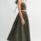MABLE Floral Crop Top and Skirt Set