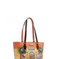 Tropical Beach House Print Shopper Bag - DAVERRI FASHIONS
