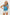 BiBi Blue Chevron Pointelle Pearl Knit Top Tops