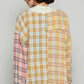 POL Raw Edge Plaid Open Front Cardigan Cardigans