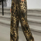 Leopard Jeans with Pockets - DAVERRI FASHIONS