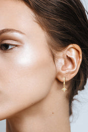 Moissanite Star Drop Earrings | Earrings Daverri Fashions