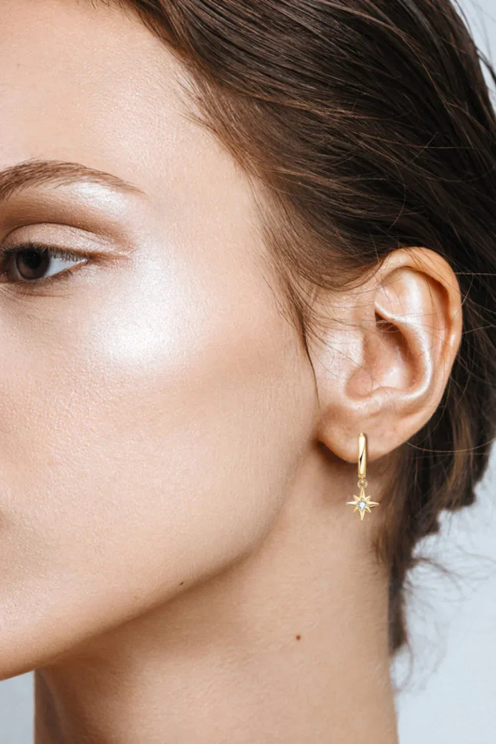 Moissanite Star Drop Earrings - DAVERRI FASHIONS