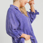 Umgee Plus Size Size Mineral Washed Cotton Gauze Top Tops