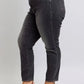 Judy Blue Full Size Mid Rise Tummy Control Slim Jeans Plus Size - DAVERRI FASHIONS