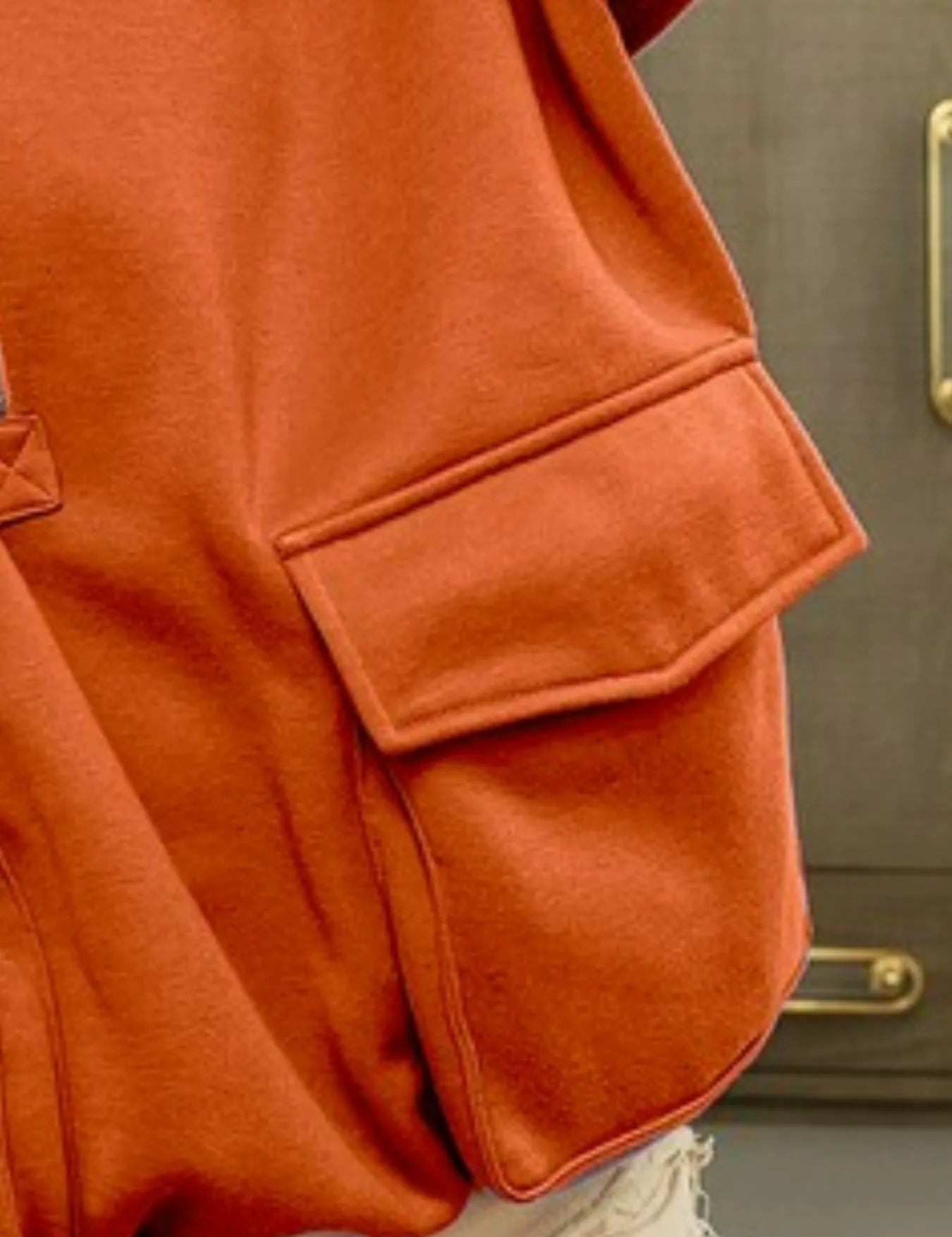 BiBi Half Zip Vintage Washed Fleece Hoodie | Hoodies Daverri Fashions