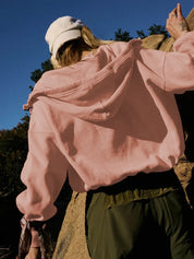 Half Zip Pocketed Dropped Shoulder Hoodie | Hoodies Daverri Fashions