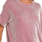 Zenana Corded Rib Short Sleeve T-Shirt