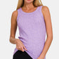Zenana Ribbed Round Neck Tank Tank Tops