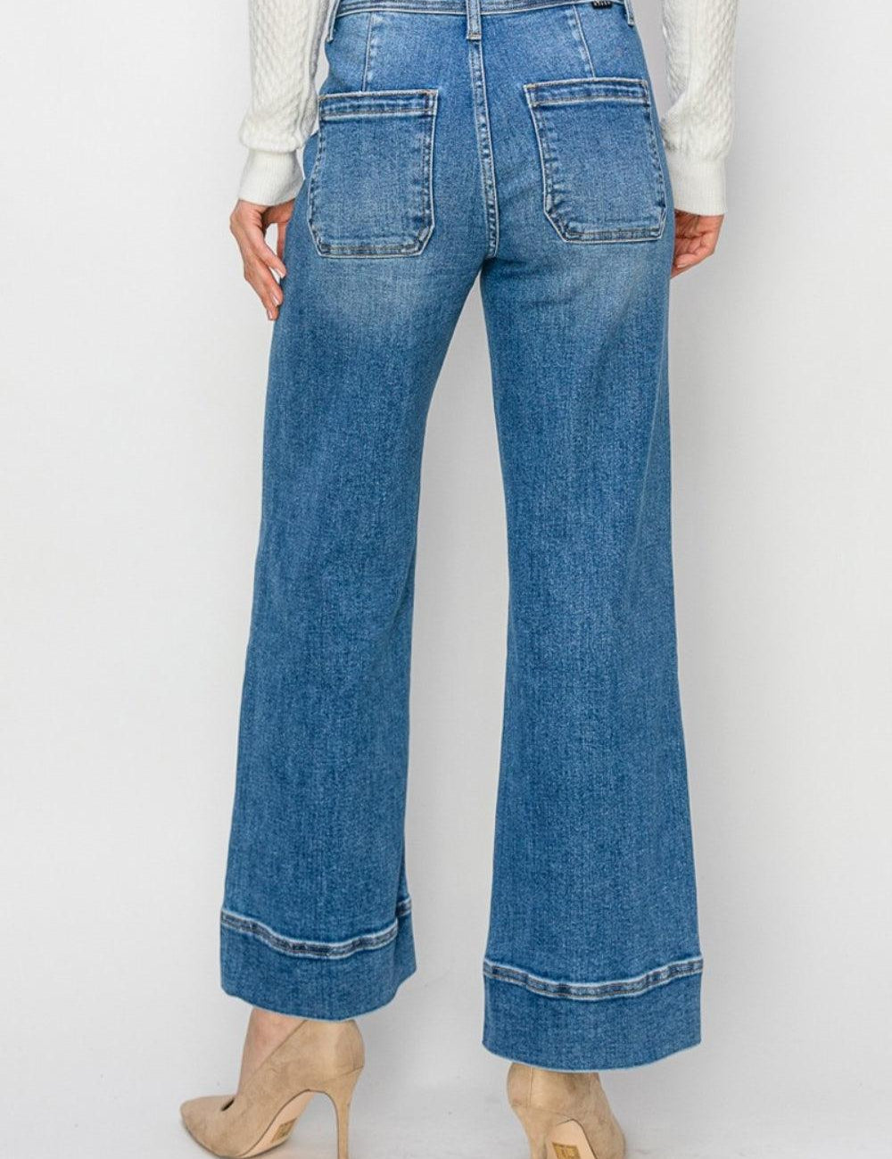 High Rise Wide Leg Jeans Jeans