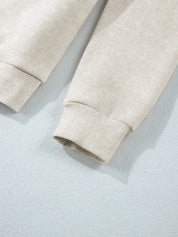 Collared Sweatshirt and High Waist Pants Active Set | Daverri Fashions