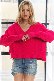 ADORA Ruffle Detail Adorable Sweater | Sweaters Daverri Fashions