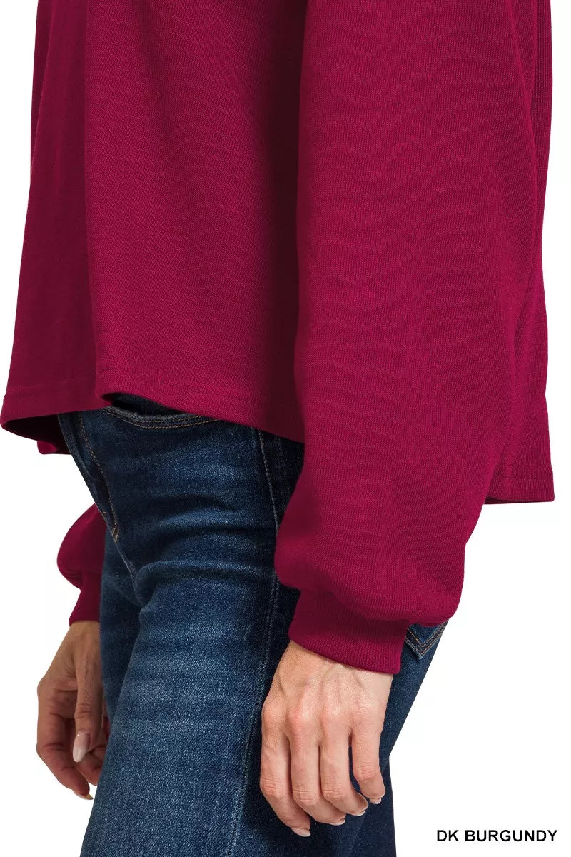 Zenana French Rib Pullover and Pants Set | Daverri Fashions