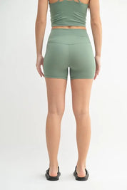 MONO B Venice Cloud Light Contour Biker Shorts | Daverri Fashions