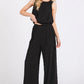 Mittoshop Textured Stretchy Crop Tank and Pants Set Outfit Sets