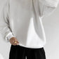 Round Neck Dropped Shoulder Long Sleeve Sweatshirt - DAVERRI FASHIONS