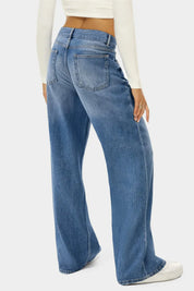 High Waist Wide Leg Jeans | Jeans Daverri Fashions