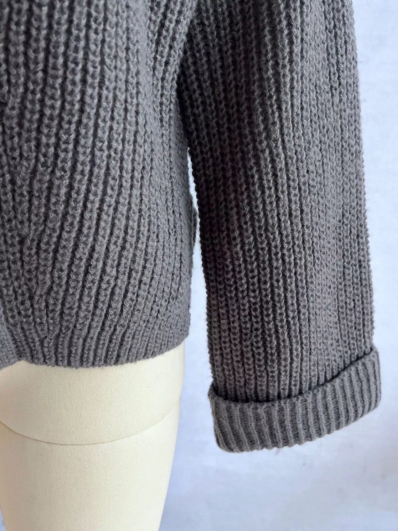 Asymmetrical Button Detail Sweater | Sweaters Daverri Fashions