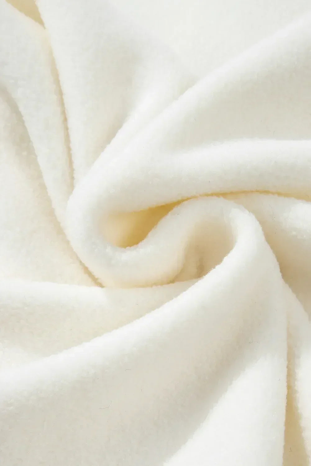 Mock Neck Long Sleeve Sherpa Sweatshirt - DAVERRI FASHIONS