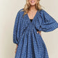 ADORA Batwing Sleeves Floral Dress
