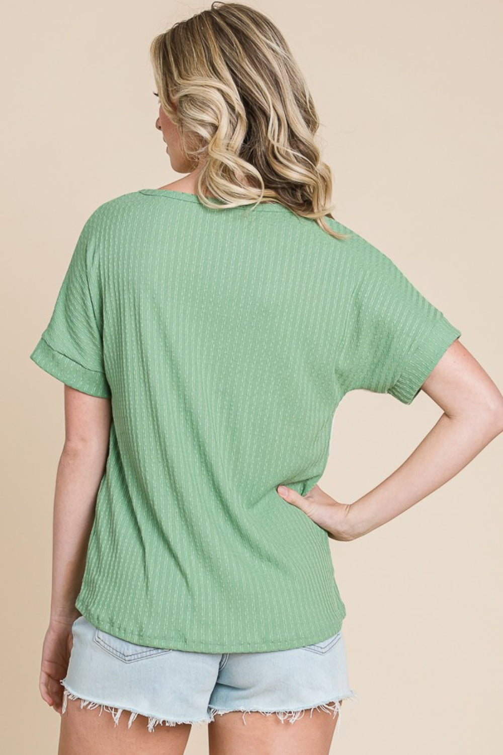 BOMBOM Color Block Short Sleeve T-Shirt | Daverri Fashions
