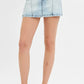 RISEN Full Size High Rise Button Down Skorts Plus Size Denim Skirts