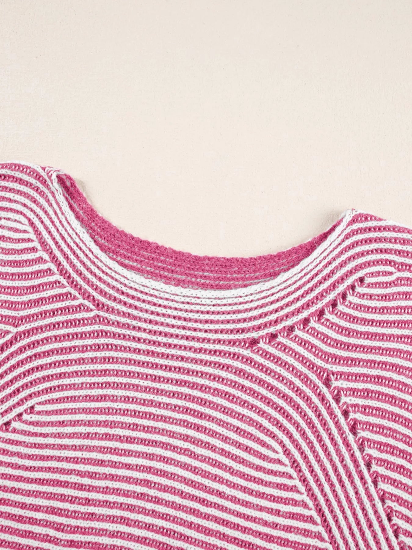 Striped Boat Neck Casual Sweater | Sweaters Daverri Fashions