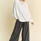 Davi & Dani Round Neck Raglan Sleeve Sweatshirt Sweatshirts