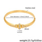 18K Gold-Plated Zircon Bracelet - DAVERRI FASHIONS