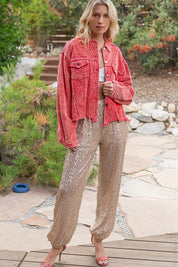 POL Button Down Corduroy Trucker Jacket | Jackets Daverri Fashions