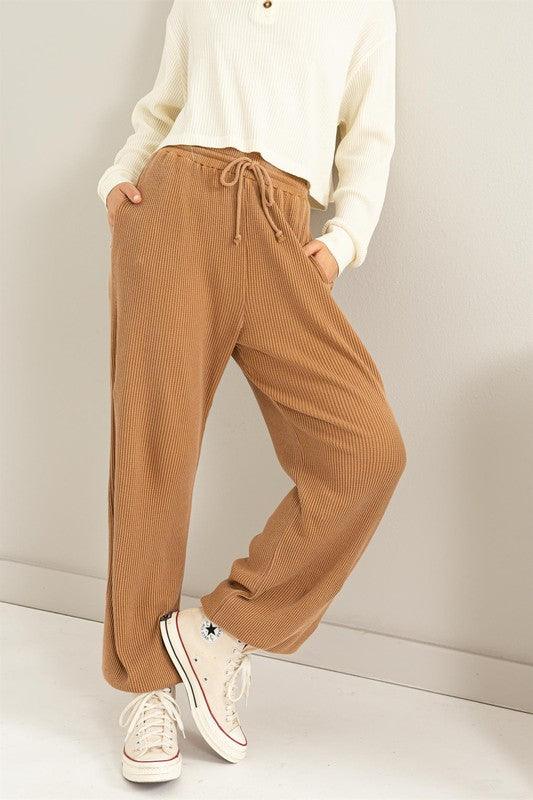 Days Off High-Waisted Sweatpants PALE BROWN Lounge Pants